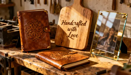 Personalized laser engraved gift products