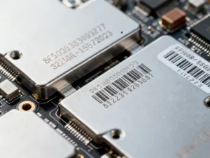 Industrial laser marking on metal parts