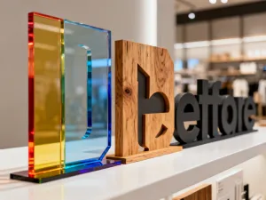 Custom laser cut signage